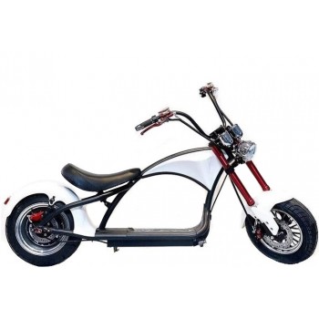 Электроскутер Citycoco Harley Chopper 2000W, 60В 20Ah Белый